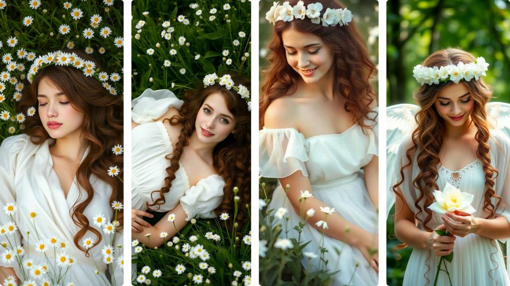 Ultra-realistic fairytale princess portrait